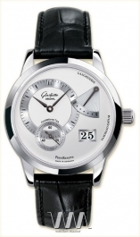 wristwatch Glashutte Original Glashutte Original Panoreserve (SS / Silver / Leather)