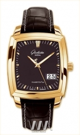 wristwatch Glashutte Original Glashutte Original Senator Karree Panorama Date (RG / Black / Leather)