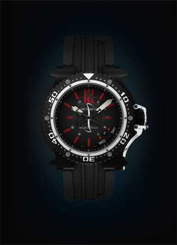 wristwatch Aquanautic King Subdiver Red