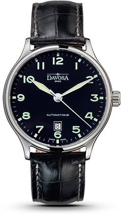 wristwatch Davosa Classic Black Face