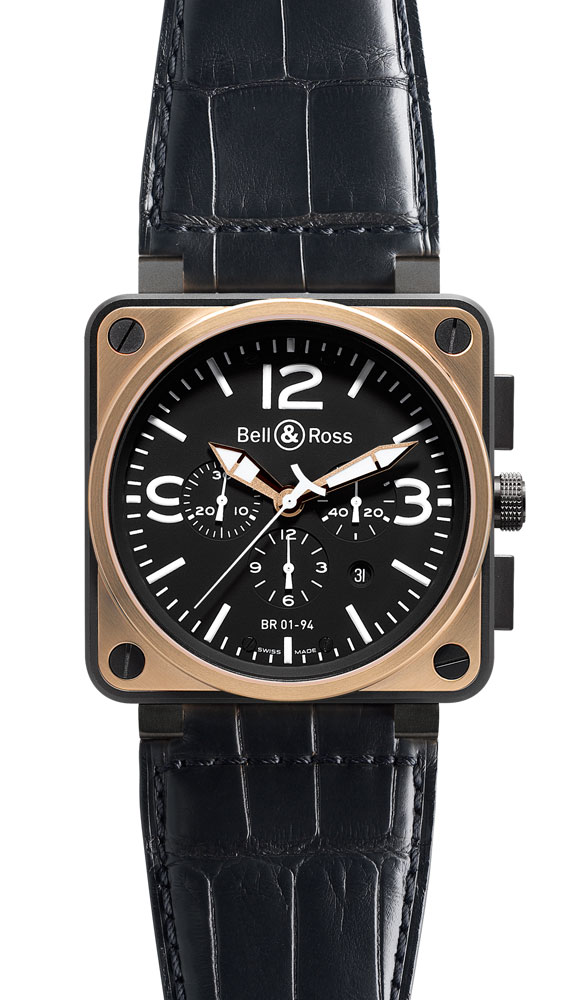 wristwatch Bell & Ross Pink Gold & Carbon