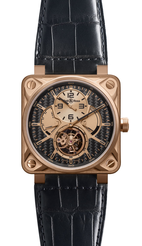 wristwatch Bell & Ross Tourbillon Pink Gold Carbon