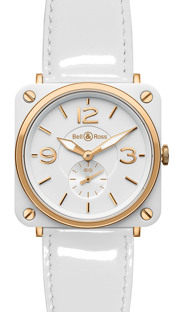 wristwatch Bell & Ross White Ceramic & Gold