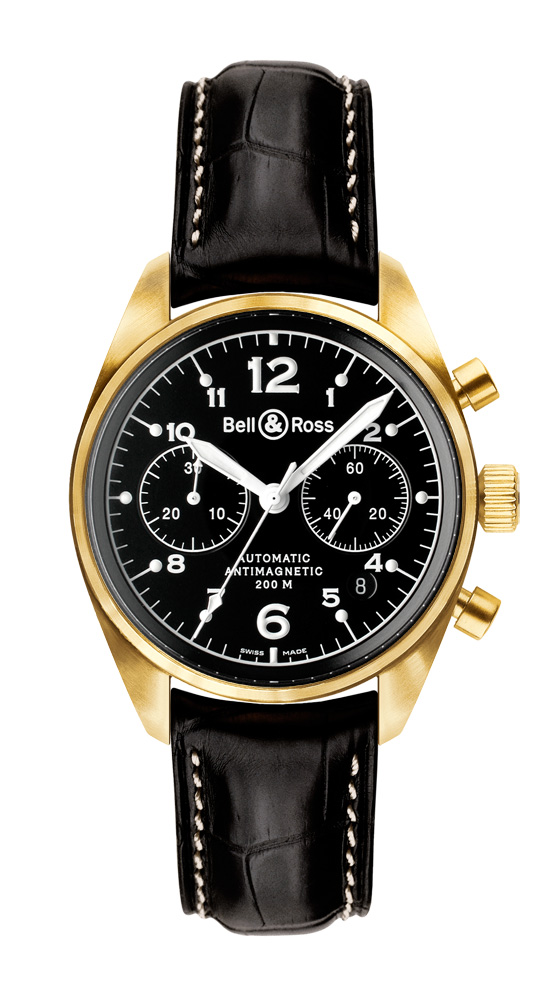 wristwatch Bell & Ross Vintage 126 Gold Black