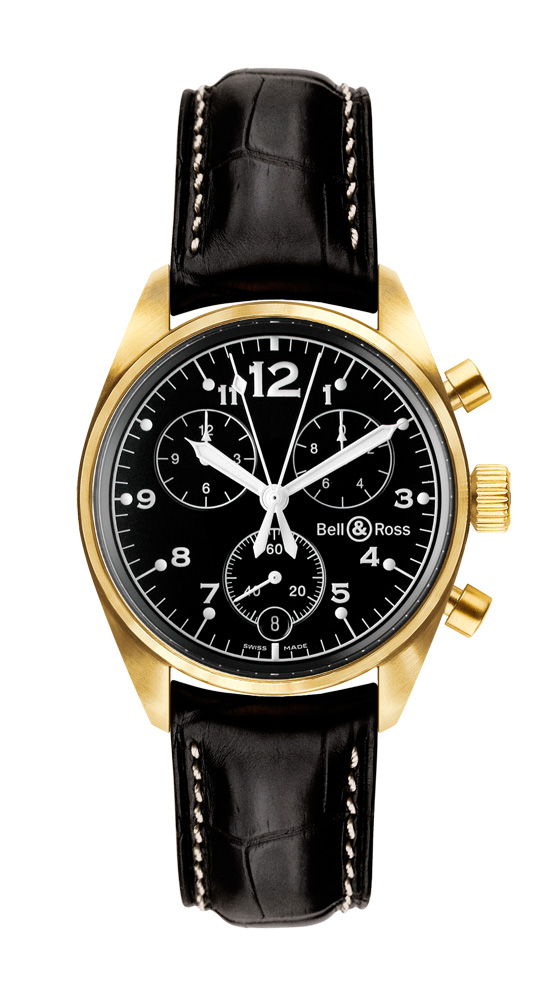 wristwatch Bell & Ross Vintage 120 Gold Black