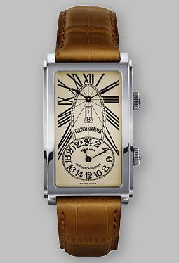 wristwatch Cuervo y Sobrinos Prominente Dual Time