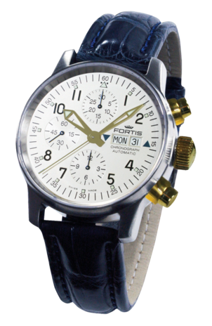 wristwatch Fortis FLIEGER AUTOMATIC STAHL / 18 KT GOLD