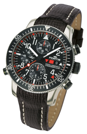 wristwatch Fortis B-42 OFFICIAL COSMONAUTS CHRONOGRAPH ALARM  Chronometer C.O.S.C. TITANIUM