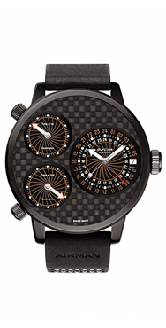wristwatch Glycine Airman 7 Titanium black DLC