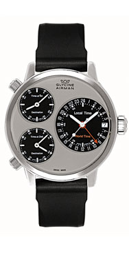 wristwatch Glycine Airman 7 silver circle