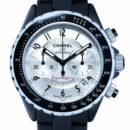 wristwatch Chanel Chrono Superleggera céramique noire et aluminium