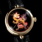 wristwatch Angular Momentum Dragon on Black Ground