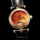 wristwatch Angular Momentum Golden Damascus
