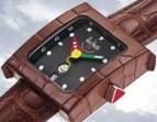 wristwatch Pave GMT Cuir Brown