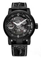 wristwatch One Week Earth Stainless steel PVD-coated black Limited Edition 100