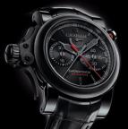 wristwatch Chronofighter Trigger Back in Black Rattrapante