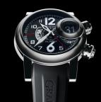 wristwatch Swordfish Grillo Alarm GMT Black