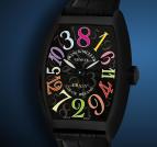 wristwatch Crazy Hours Color Dreams Black Stainless Steel