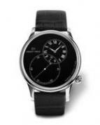 wristwatch Grande Seconde Of Centered Black Enamel
