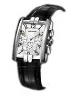 wristwatch Avenue C Chrono (WG / Silver / Black Leather)