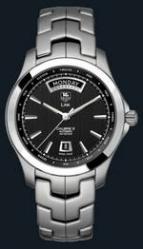 wristwatch TAG Heuer Link Automatic Day Date (SS / Black / SS)
