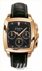 wristwatch Glashutte Original Glashutte Original Senator Karree Chronograph (RG / Black / Leather)