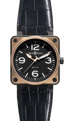 wristwatch Bell & Ross Pink Gold & Carbon