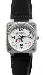 wristwatch Bell & Ross Power Reserve White Dial