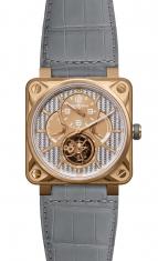 wristwatch Bell & Ross Tourbillon Pink Gold Aluminium