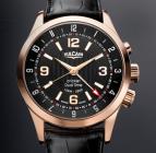 wristwatch Aviator Dual Time - Gold