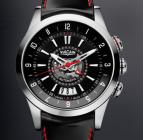 wristwatch Vulcain Revolution Dual Time Automatic Steel