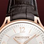 wristwatch Davidoff Red gold silvered dial