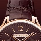 wristwatch Davidoff Red gold davidoff red dial