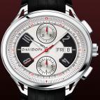 wristwatch Davidoff Chronograph bicolour silvered dial