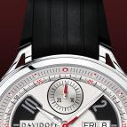 wristwatch Davidoff Chronograph bicolour silvered dial