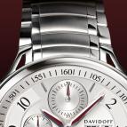 wristwatch Davidoff Chronograph silvered dial