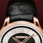 wristwatch Davidoff Lady quartz red gold bicolour dial