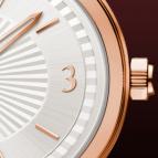 wristwatch Davidoff Lady quartz red gold silvered dial