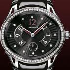 wristwatch Davidoff Lady quartz diamonds black dial