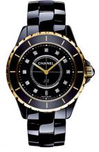wristwatch Chanel Céramique noire, or rose / cadran 11 index diamants