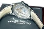 wristwatch Armand Nicolet Steel with black deal