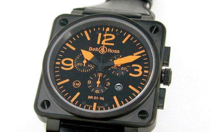 wristwatch Bell & Ross Titanium Orange
